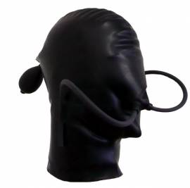 Aufblasbare Kopfmaske mit Nasenschl�uchen - Bild vergr��ern 