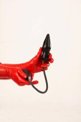 Analst�psel, aufblasbar / inflatable enema plug - Bild vergr��ern 