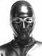 Latex Maske - fullhood, aufblasbar, zip