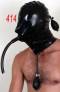 Aufblasbare Maske mit Pump-Knebel und Atemrohr