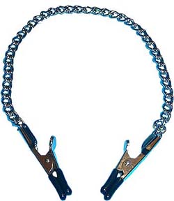 Alligatorklemmen mit Kette