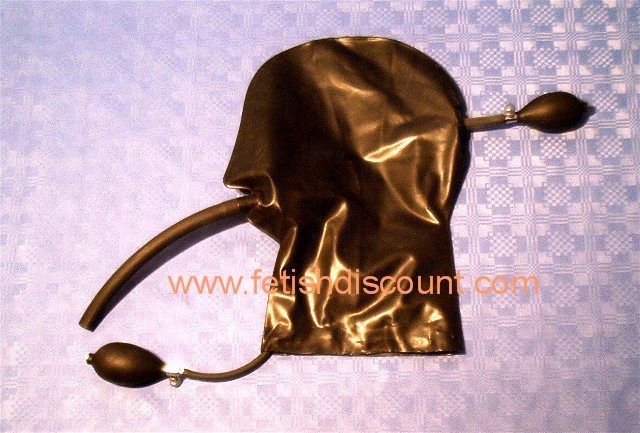 Aufblasbare Maske mit Knebel und Atemrohr