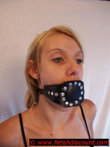 Leder Knebel mit penisf&ouml;rmigem Gag - leather penisgag