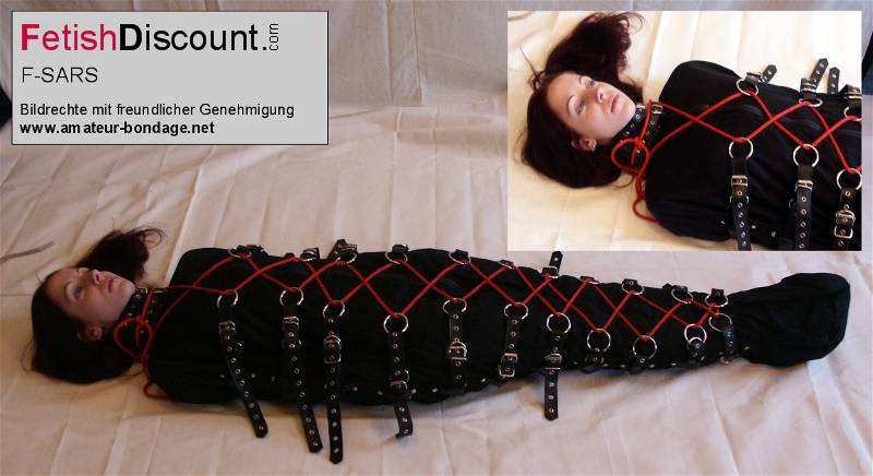 Geschn�rter Segeltuch Zwangsschlafsack Bodybag sleepsack