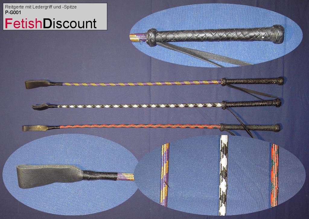 Gerte, 70cm, Leder/Nylon/Leder